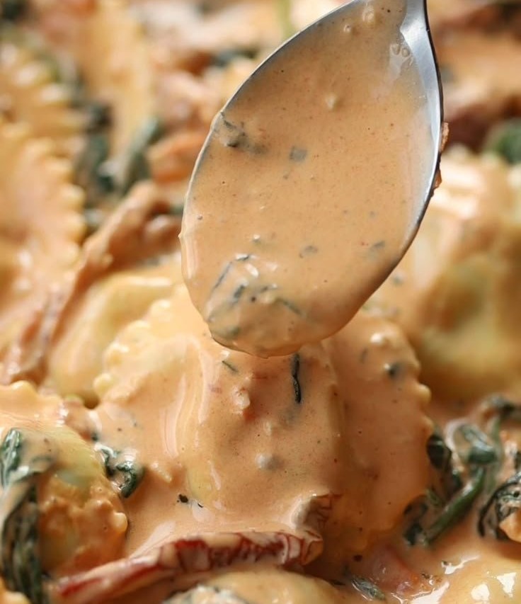 Creamy Tuscan Ravioli