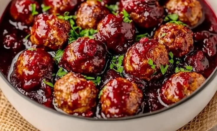 Christmas Cranberry Meatballs