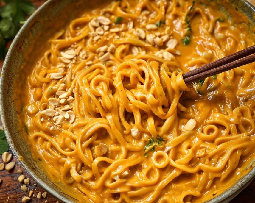 Red Curry Peanut Noodles