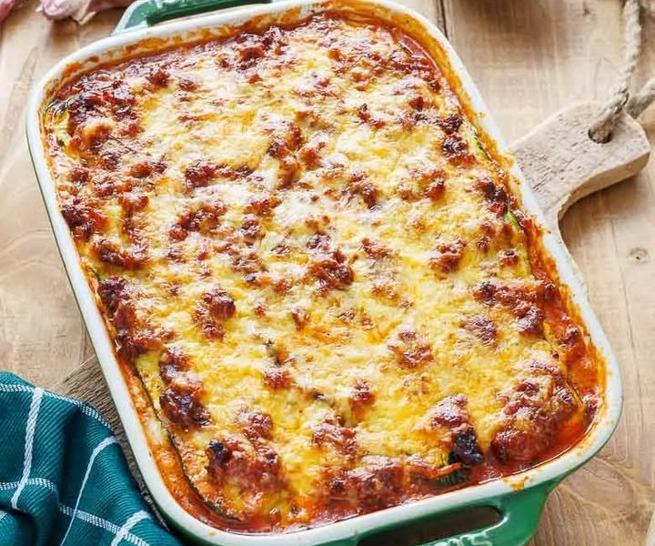 Zucchini-Lasagne mit Hackfleisch