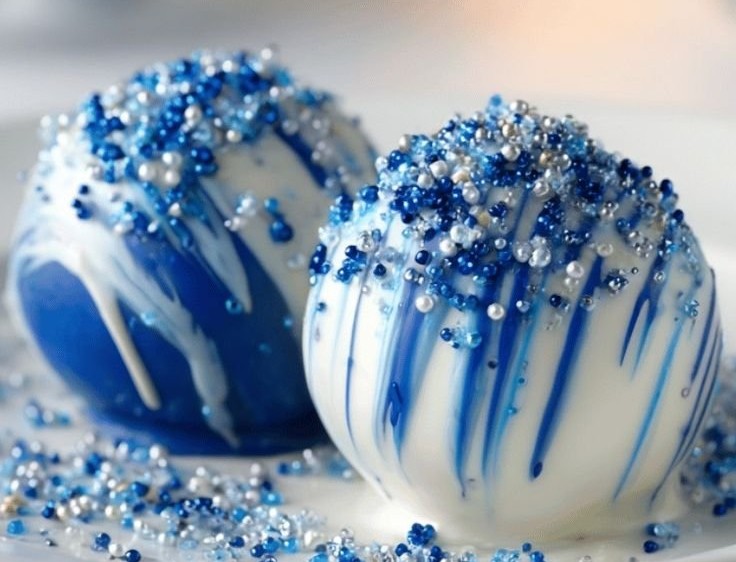Blue Christmas Truffles