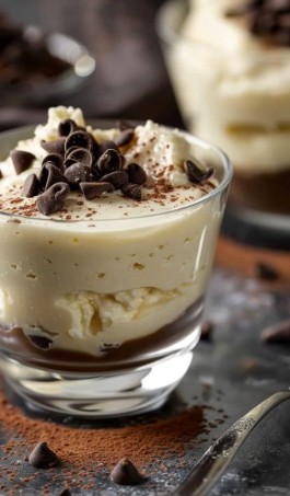 Mousse au chocolat blanc