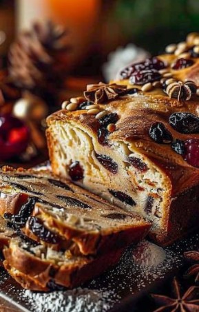 Pain de Noël aux Fruits et Épices