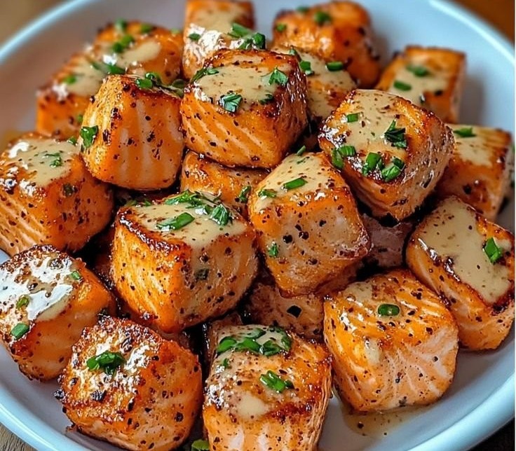 Bouchées de saumon Bang Bang