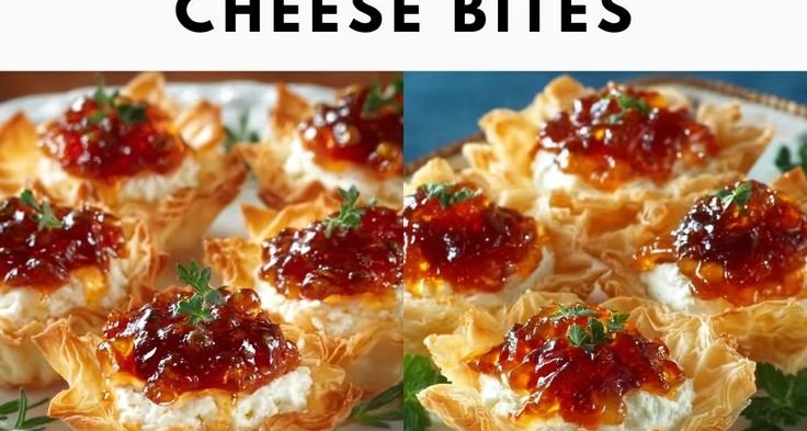 Quick Pepper Jelly Cream Cheese Appetizer Dip and Bites