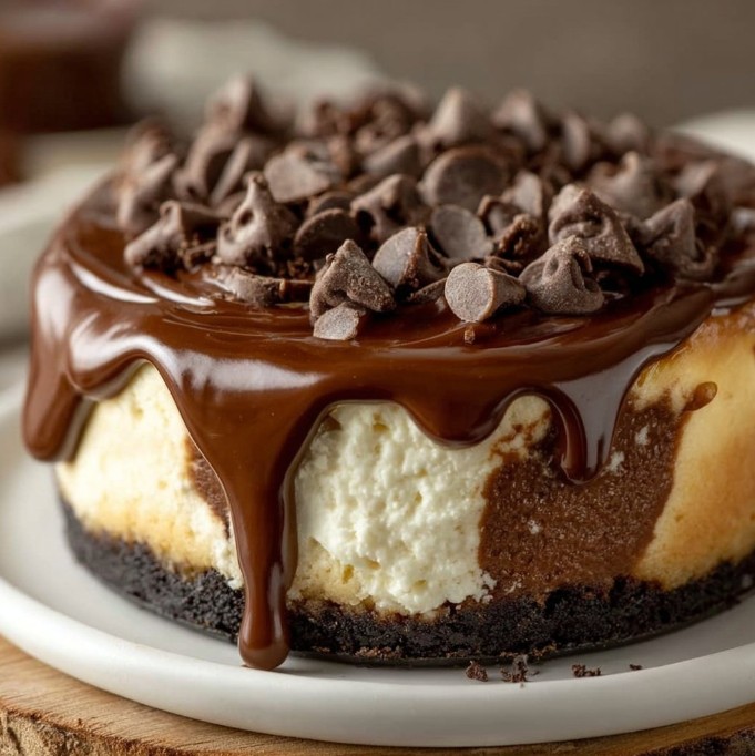 Boston Chocolate Cream Pie Cheesecake