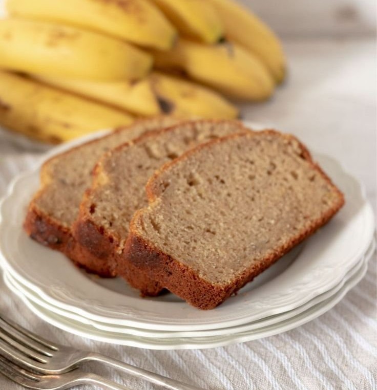 Pan de banana esponjoso