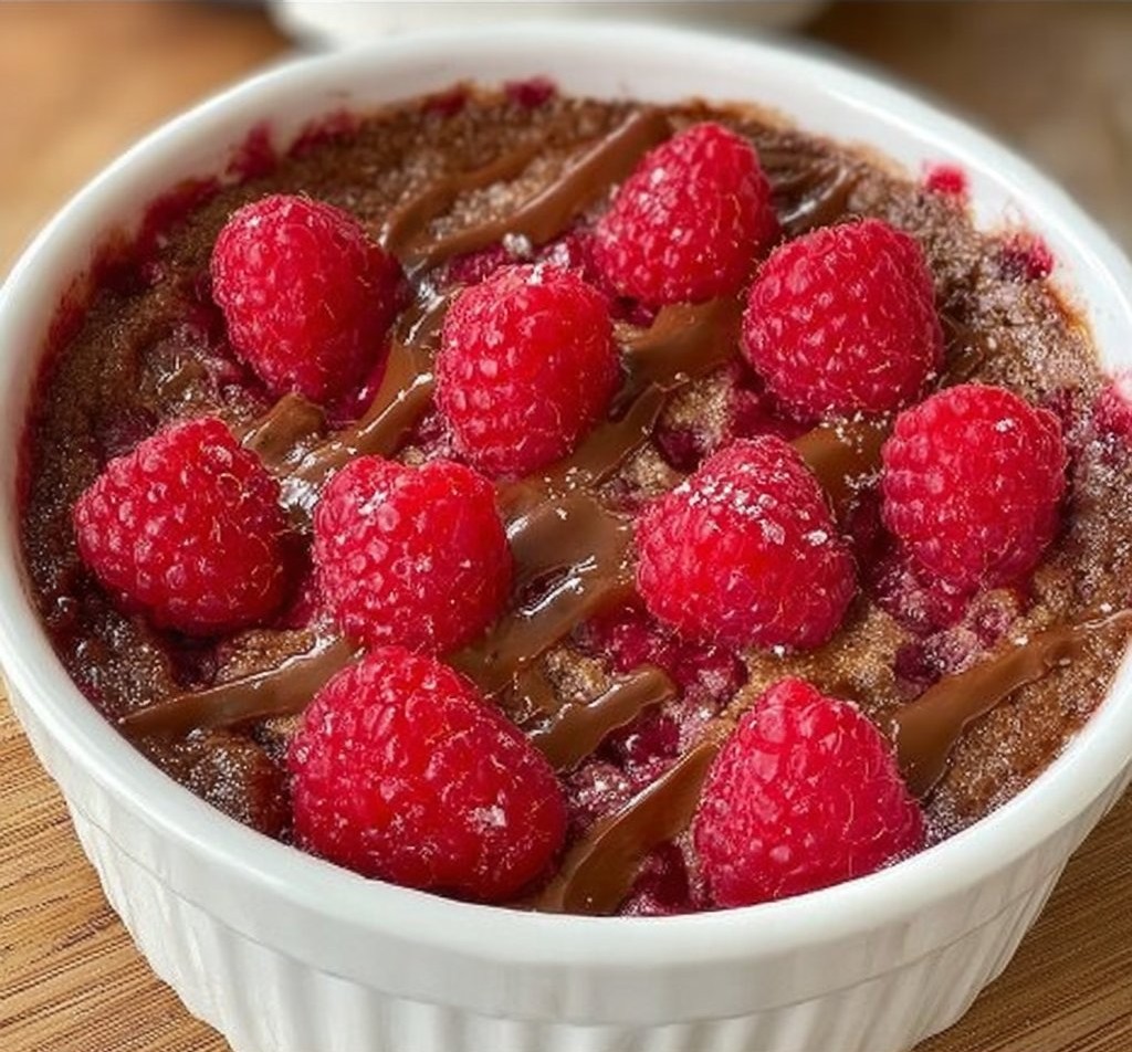 Vegan Baked Oats with Raspberries