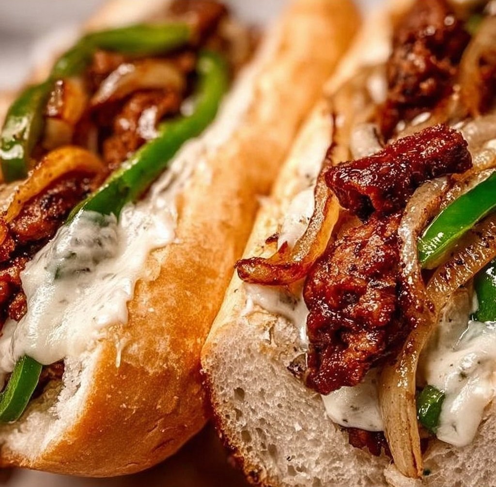 Vegan Philly Cheesesteaks (with Seitan!)