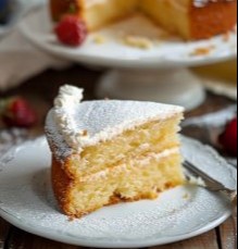 Pastel de vainilla casero