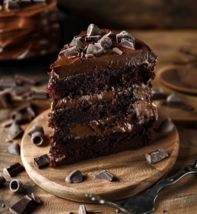 Bizcocho de Chocolate Sin Huevo