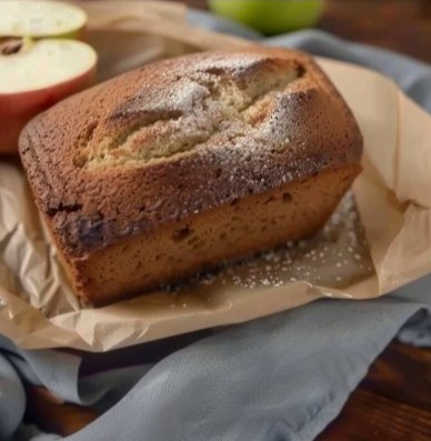 Bizcocho de manzana, nueces y canela