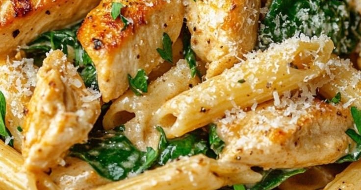Creamy Garlic Parmesan Chicken Pasta