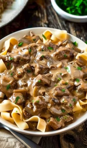 Ground Beef Stroganoff