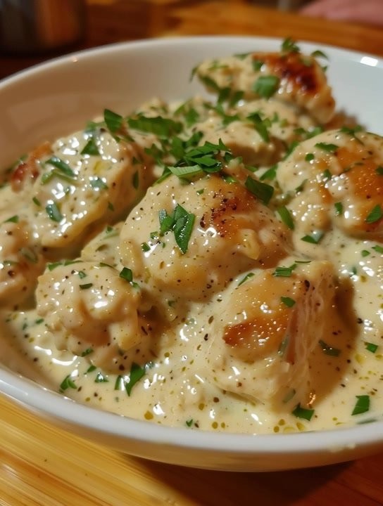 Keto Creamy Garlic Chicken