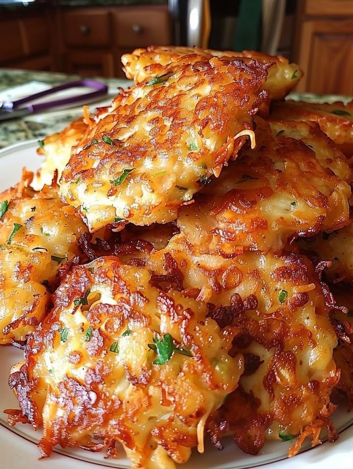 Keto Cheesy Chicken Fritters