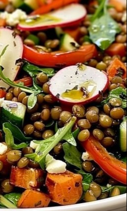 Lentil & Roasted Veggie Salad: 7 Healthy Delightful Twists
