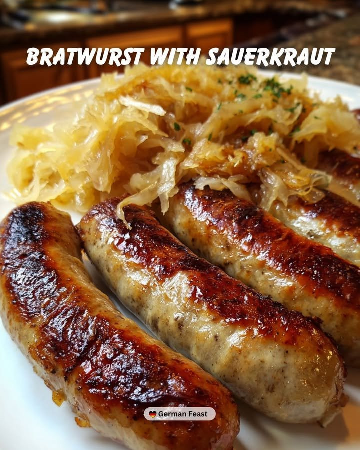 Bratwurst mit Sauerkraut