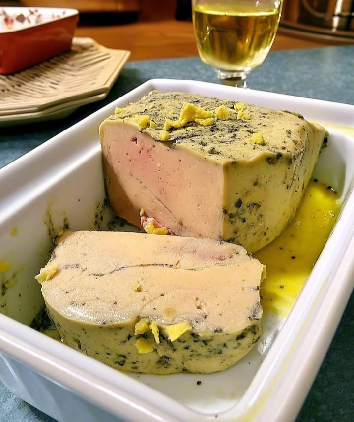 Terrine von halbgegartem Foie Gras