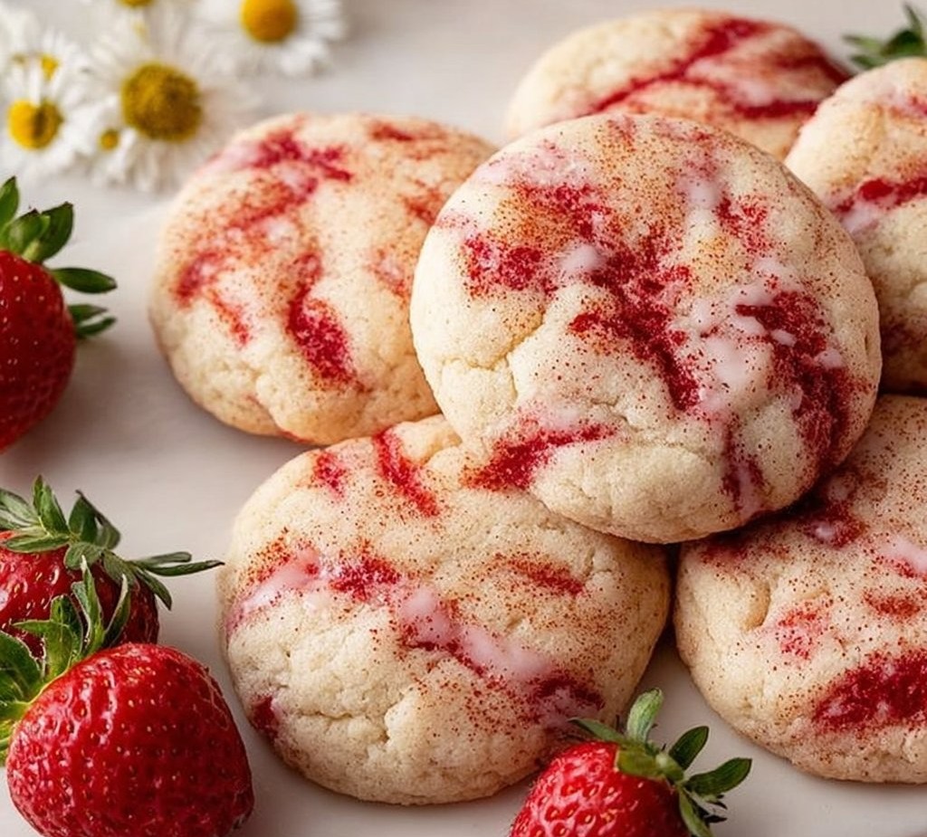 Strawberry Cheesecake Cookies
