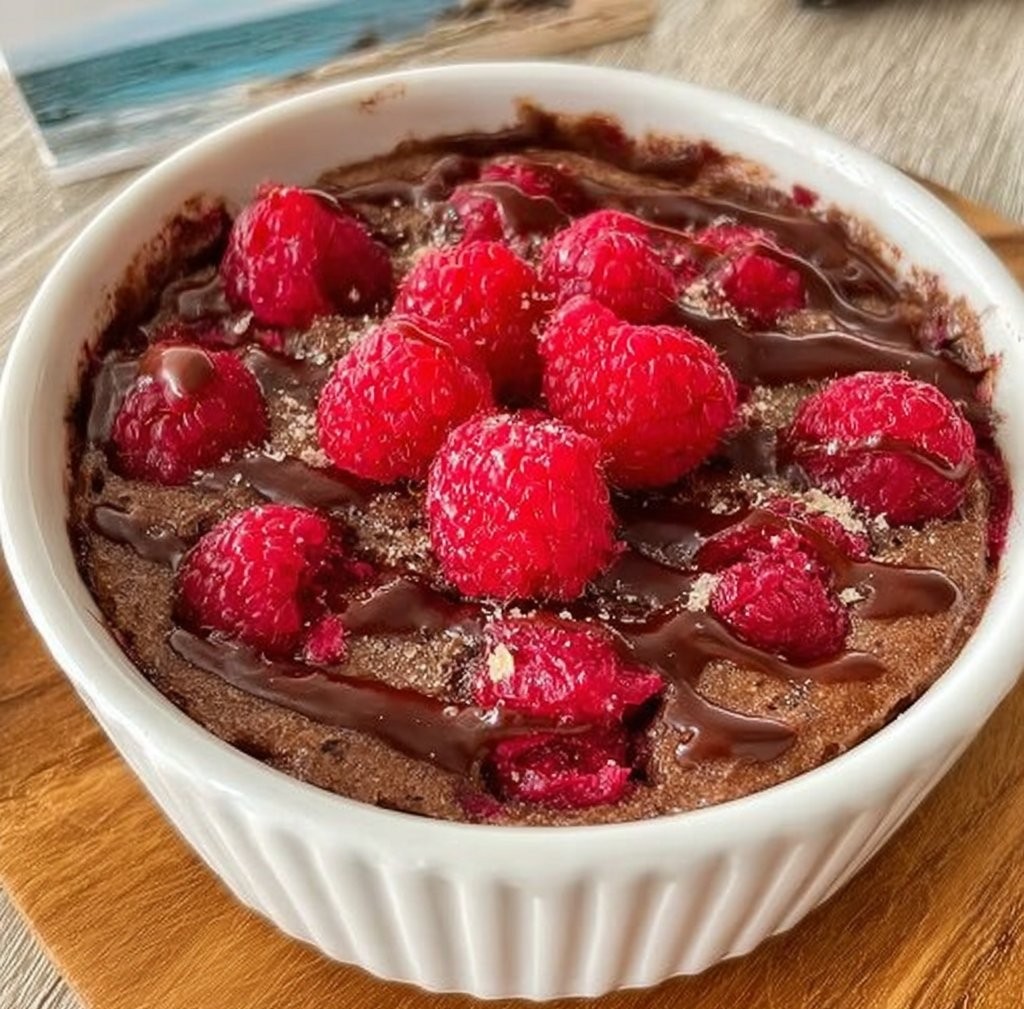 Vegan Baked Oats with Raspberries