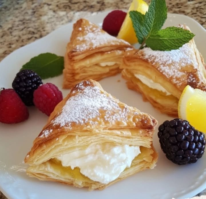 Honey-Drizzled Ricotta Puff Pastries