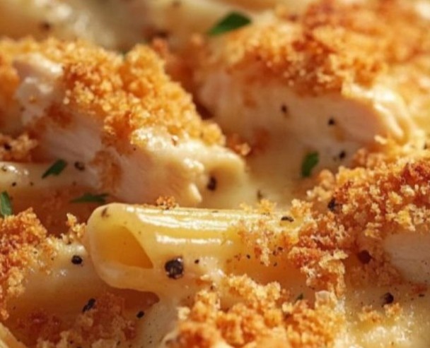 Dump-and-Bake Chicken Parmesan Casserole