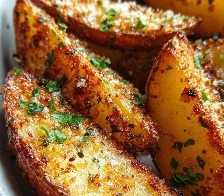 Garlic Parmesan Potato Wedges