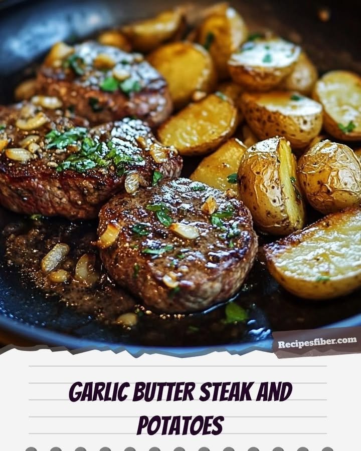 Delicious Garlic Butter Steak and Potatoes