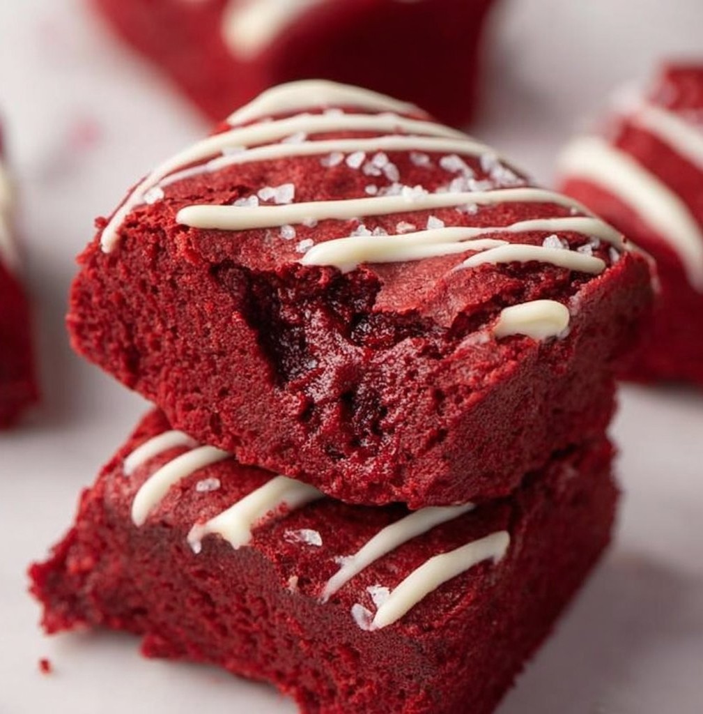 Fudgy Red Velvet Brownies