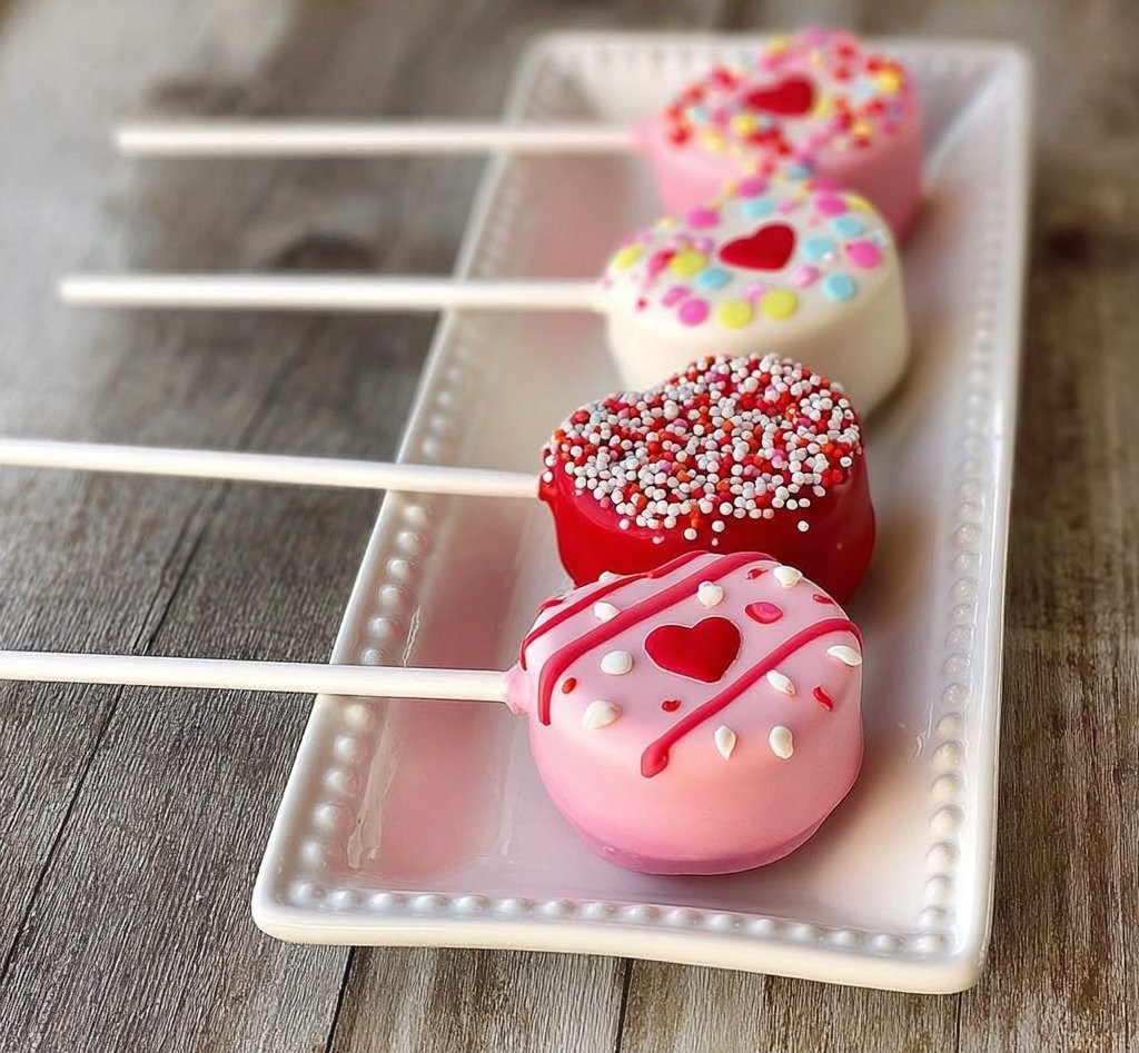 Valentine's Day Oreo Pops