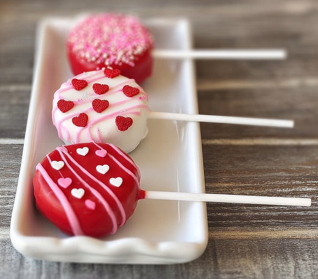 Valentine's Day Oreo Pops
