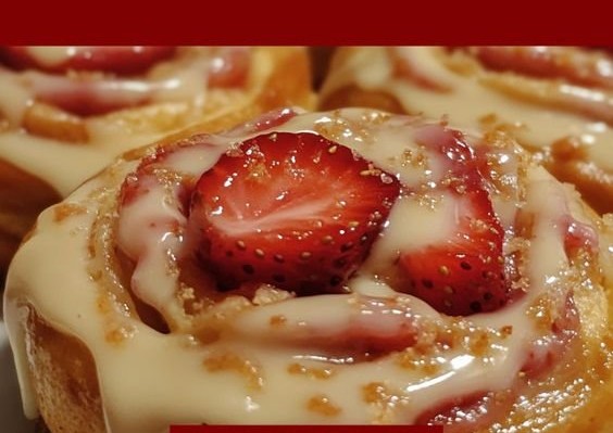 Strawberry Cheesecake Cinnabon Rolls