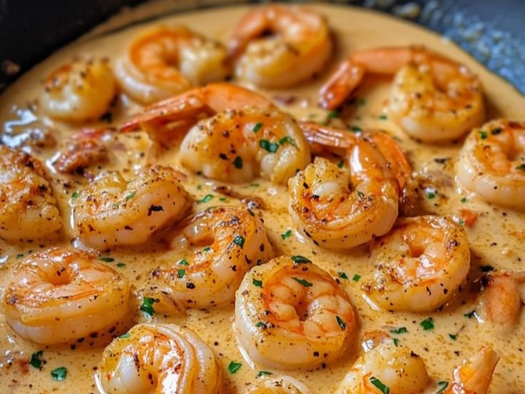 Easy Creamy Garlic Shrimp