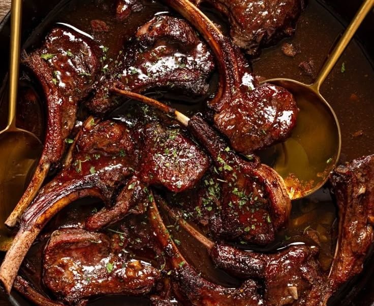 Fancy Pomegranate Lamb Chops