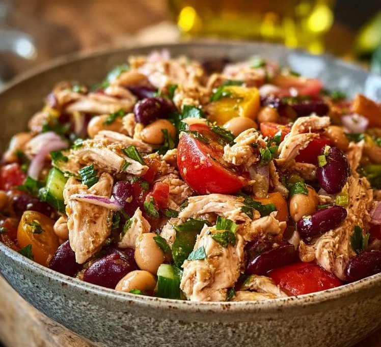 Zesty Chicken and Bean Salad