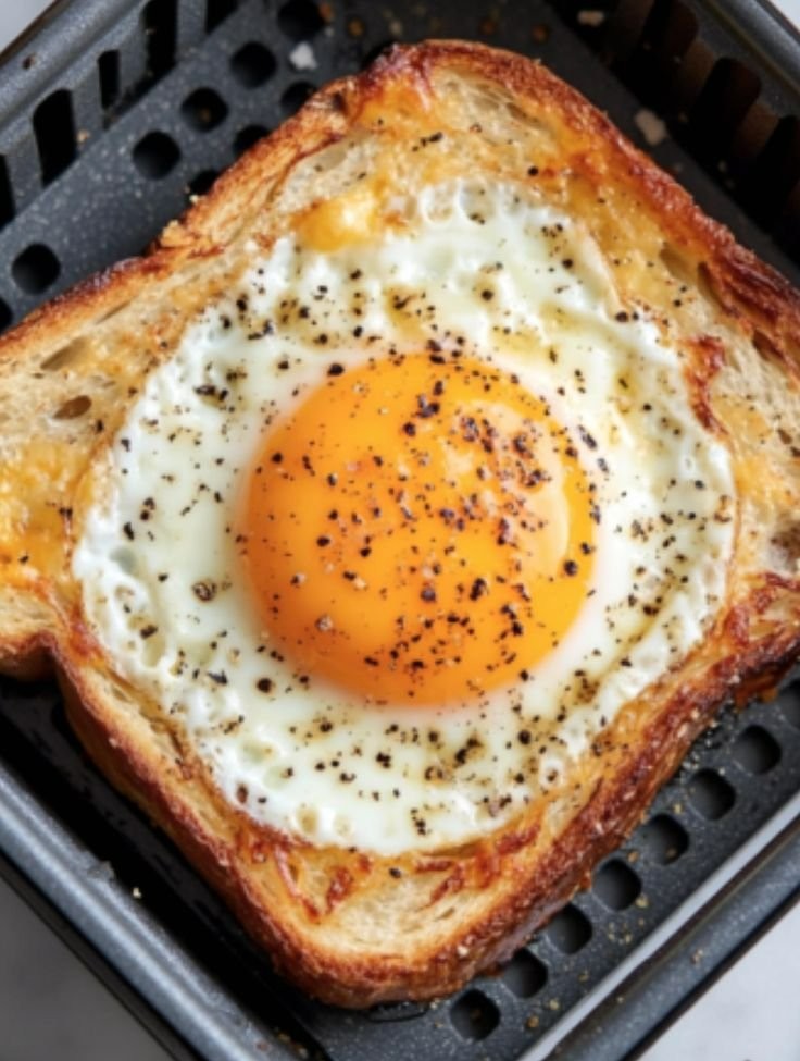 Air Fryer Egg and Cheese Toast 2 Air Fryer Egg and Cheese Toast
