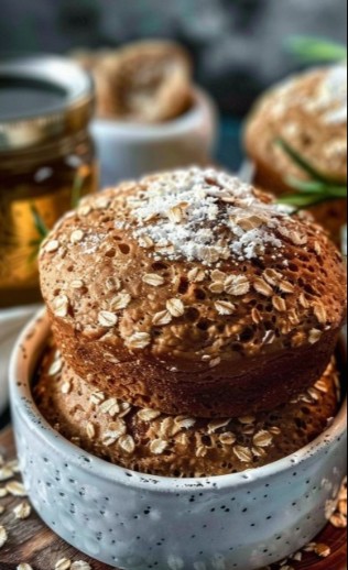 Pain sain à l'avoine en 5 minutes dans un bocal ! Sans farine et sans gluten !