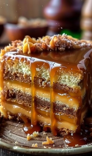 Gâteau au caramel beurre salé : recette irrésistible