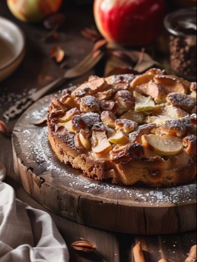 Gâteau aux pommes air fryer moelleux et rapide