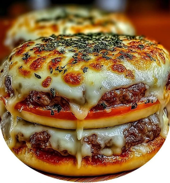 Old School Pizza Burgers