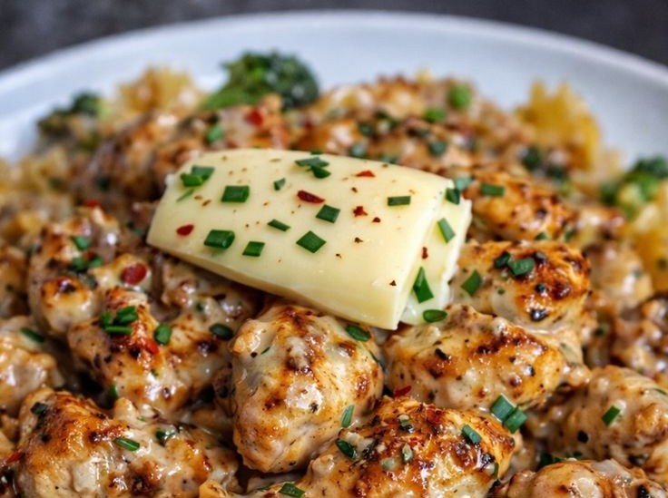 Cowboy Butter Lemon Bowtie Chicken with Broccoli Bliss