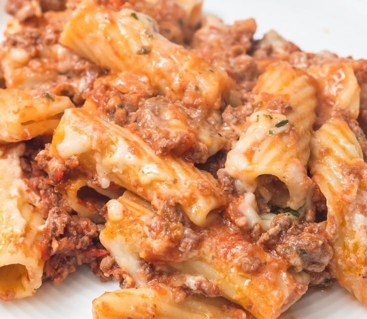 No Ricotta Baked Ziti