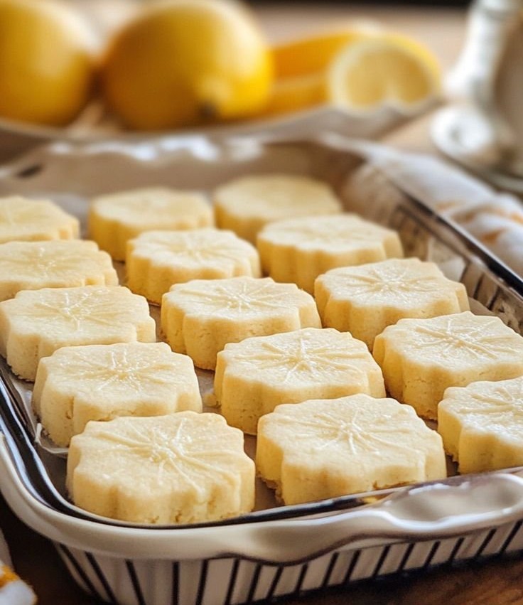 Lemon Shortbread Cookies