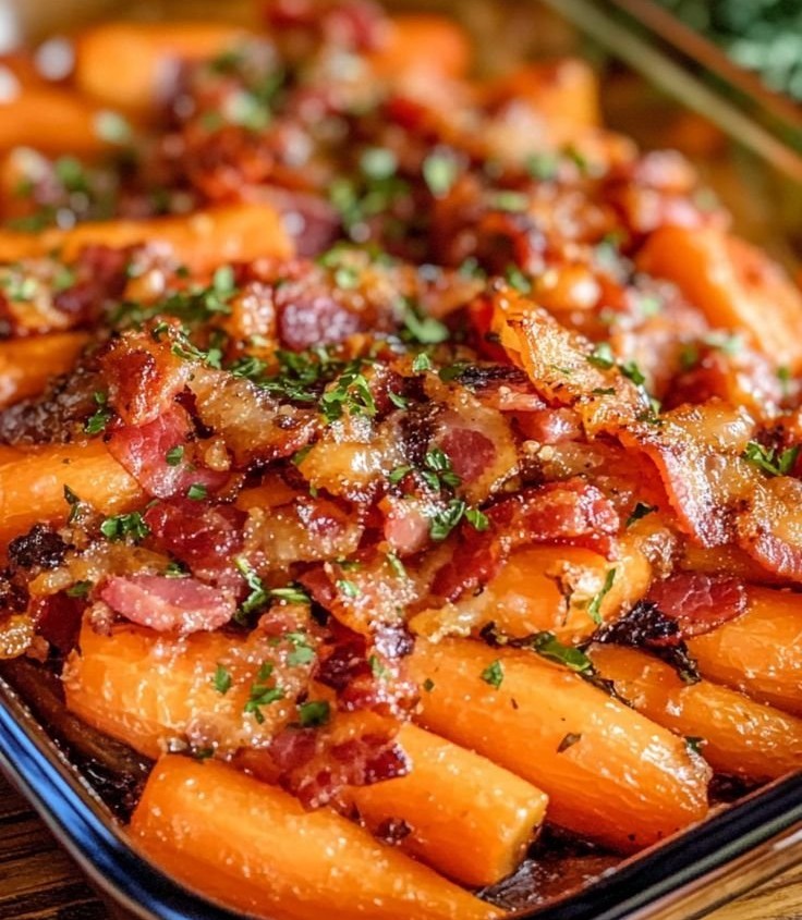 Bacon-Wrapped Roasted Carrots