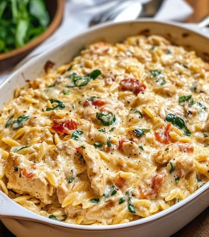 Tuscan Chicken and Orzo