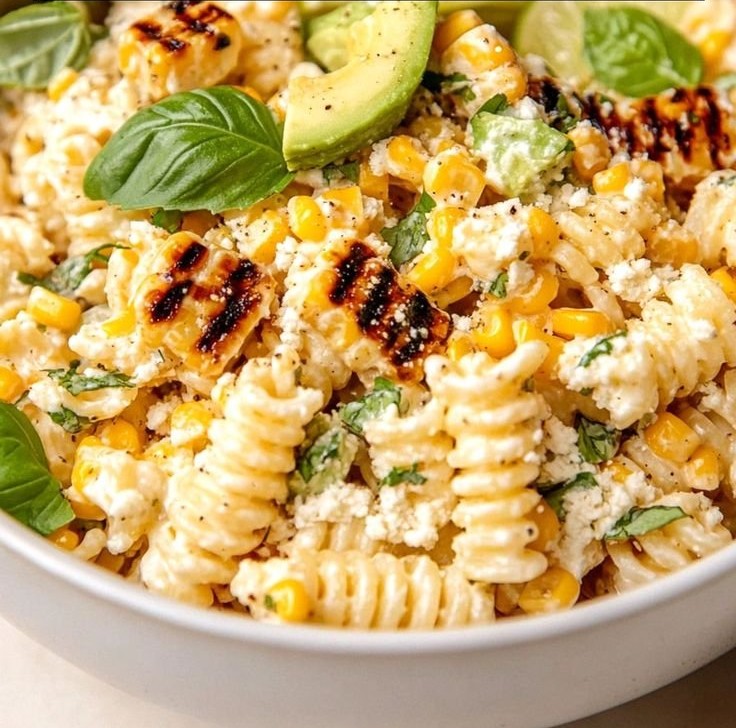 Juicy Street Corn Pasta Salad