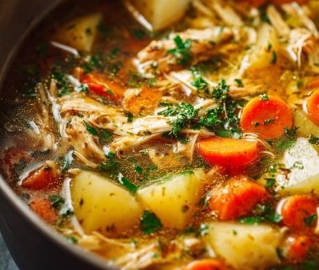 Hearty Chicken Veggie Soup
