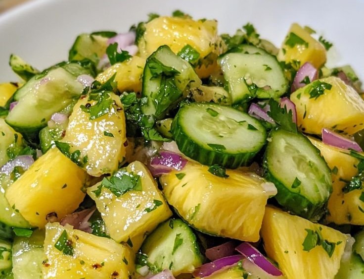 Pineapple Cucumber Salad