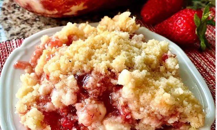 Strawberry Dump Cake
